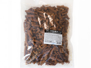 Нитка ЖАРЕНАЯ  Oktobersnack1 кг (сырный продукт): Деревенские гренки со вкусом Баварские колбаски (Сурские)