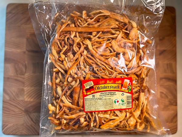 Нитка ЖАРЕНАЯ "Краб" Oktobtersnak 1 кг (сырный продукт) в Нефтеюганске