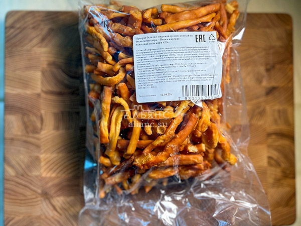 Нитка ЖАРЕНАЯ  Oktobersnack1 кг (сырный продукт) в Нефтеюганске