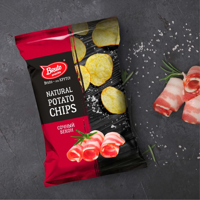 Картофель «Бруто» со вкусом бекона 130 гр. в Нефтеюганске