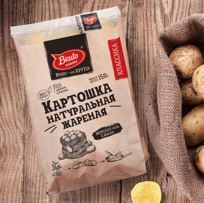 Картофель «Бруто» с солью 130 гр. в Нефтеюганске